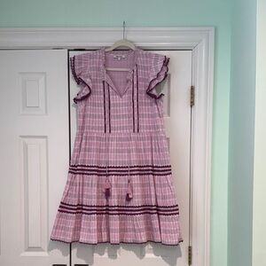 Charming Pink Striped Dress